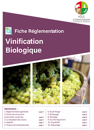 règlementation vinification biologique de la boite à outils techniques et règlementaires